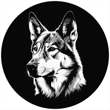 Tschechoslowakischer Wolfhund, fekete-fehér autómatrica