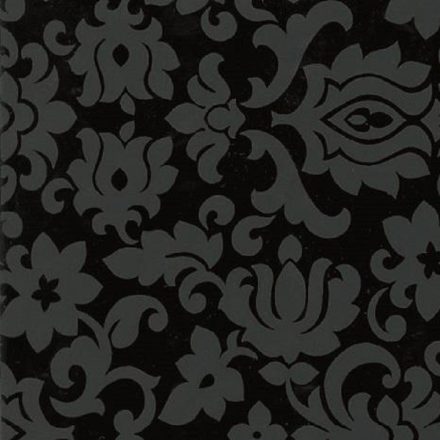 Fekete klasszikus motívum mintás öntapadós tapéta