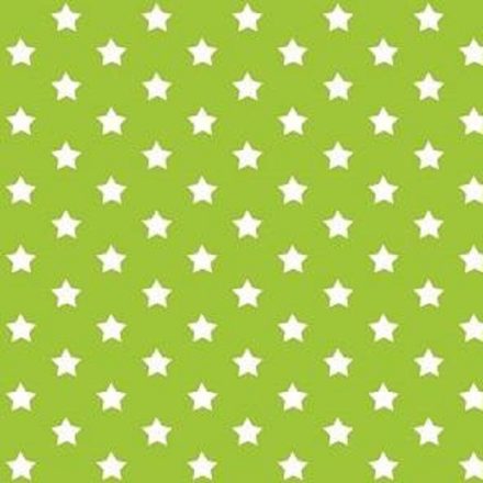 Zöld csillagos mintás öntapadós tapéta