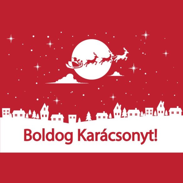 Boldog Karcsonyt, kirakatmatrica a Dekormatrick Webruhzban