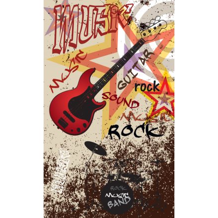 Rock zene, poszter tapéta 150*250 cm