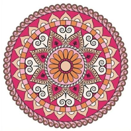 Mandala3, sztatikus ablakmatrica